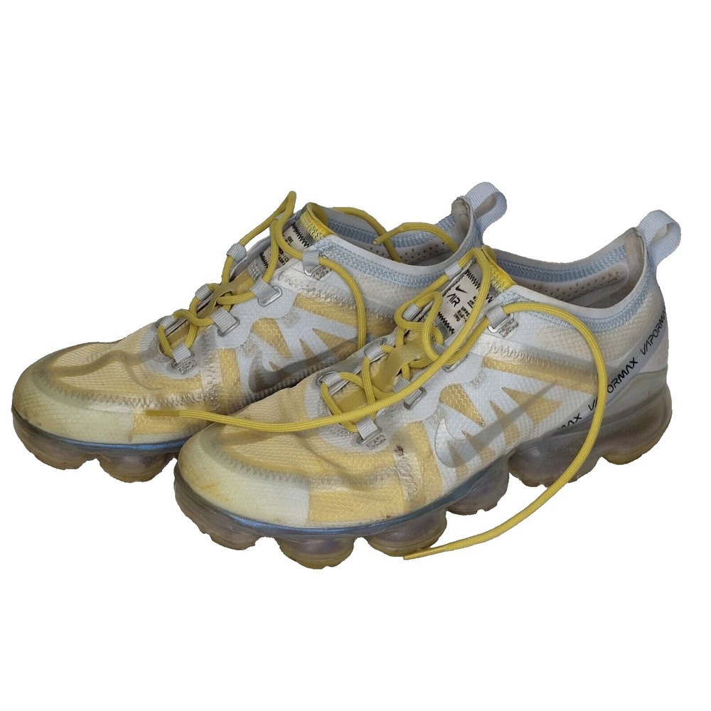 Nike Air Vapormax 2019 Sneaker Gold Silver Celery Women's Shoe Size 8.5